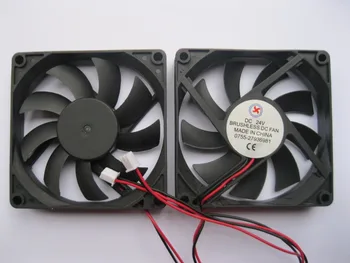 

36 pcs Brushless DC Cooling Fan 9 Blade 24V 8015S 80x80x15mm 2 Wires Black