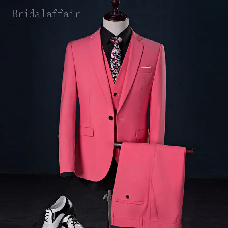 Bridalaffair модный мужской костюм свадебные костюмы для мужчин 3 предмета серый синий
