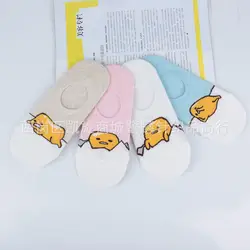 Gudetama мультфильм шить цвет носки для девочек Забавные милые модные Персонализация для женщин Летние Удобные пот антискользящий