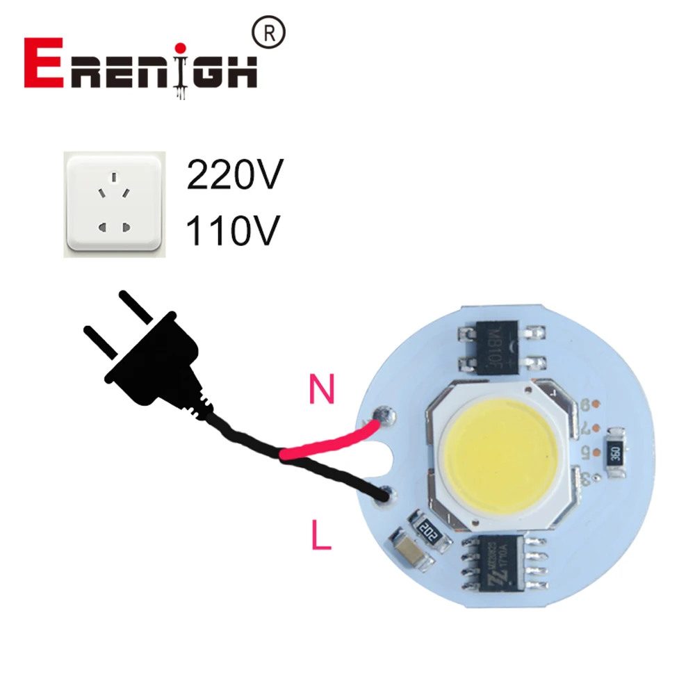 

LED Lamp Chip COB 9W 7W 5W 3W 220V 110V Input Smart IC Driver Fit For DIY Cold White / Warm White LED Spotlight Floodlight