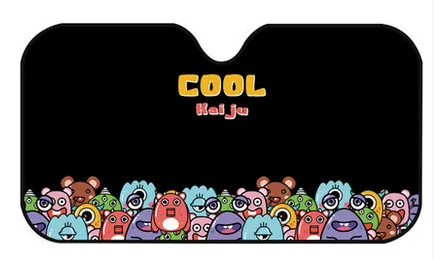 125x72cm Car Cartoon Heated Windshield Sunshade Car Window Windscreen Cover Sun Shade Auto Visor Car-covers Solar Protection - Цвет: Лаванда