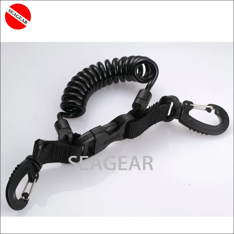 Scuba Choice Diving Dive Snappy Coil Camera Lanyard and Quick Release Buckle Scuba Choice Diving Dive Snappy Coil Camera Lanyard and Quick Release Buckle