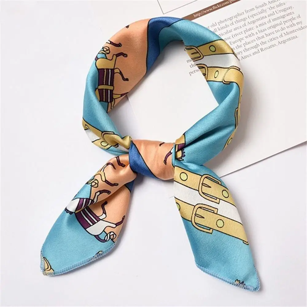 Women/'s Neck Square Scarf Fashion Paisley Print Silk Small Wrap Kerchief 23/"*23/"