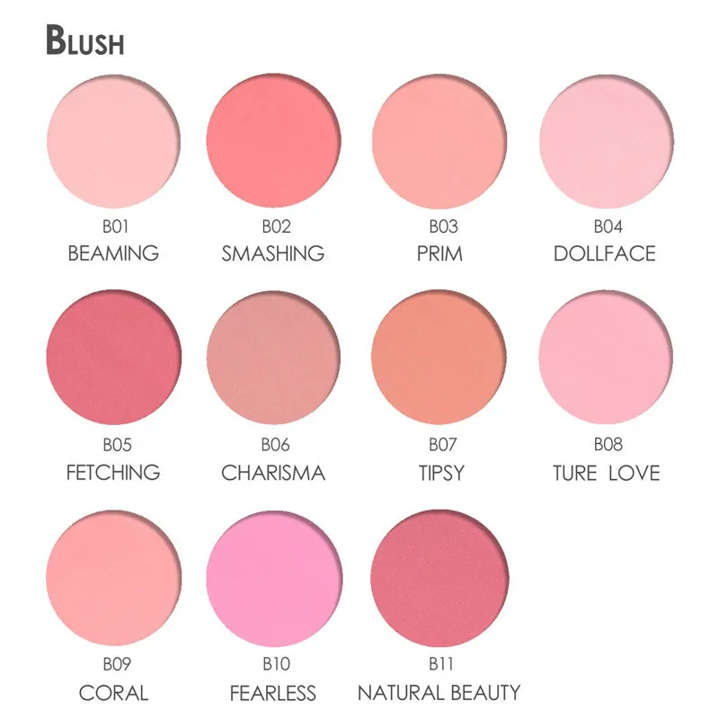 Палитра для румяны пудра Naturel Paleta De Blush Профессиональный Poudre Naturel Румяна для макияжа baama