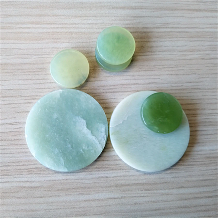 GLINT 5pc Professional Adhesive Pallet Pad Round Artificial Jade Stone