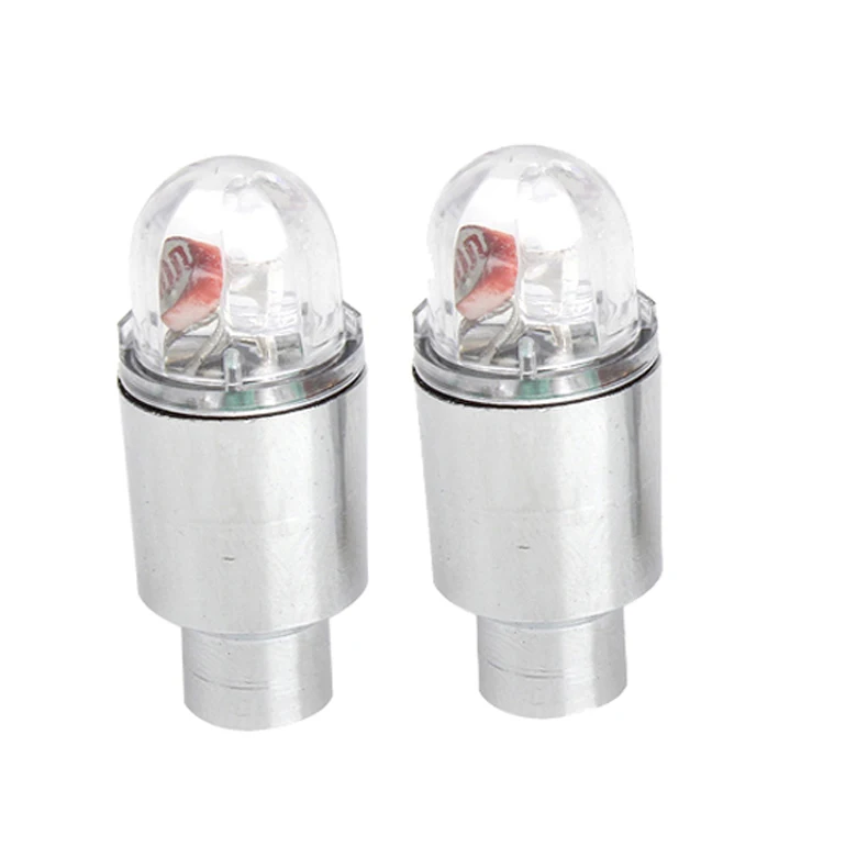 Cheap Newly 1 Pair Bicycle  LED WheelLight Cycling Neon LED Wheel Spoke Valve Cap Alarm Lights BN99 3