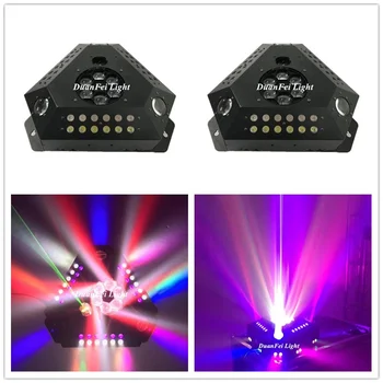 

2019 NEW Stage DJ Light 7in1 Laser+Beam+Laser+bubble gobo strobe 6x10w led bee eye rgbw for disco