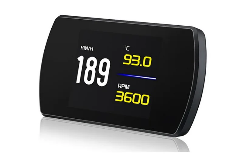 Цифровой автомобильный проектор скорости Цифровой walkie talkie автомобильное HUD P12 головой вверх Дисплей Скорость ometer лобовое стекло Projetor OBD2 бортовой компьютер 5,8 на тонкопленочных транзисторах на тонкоплёночных транзисторах