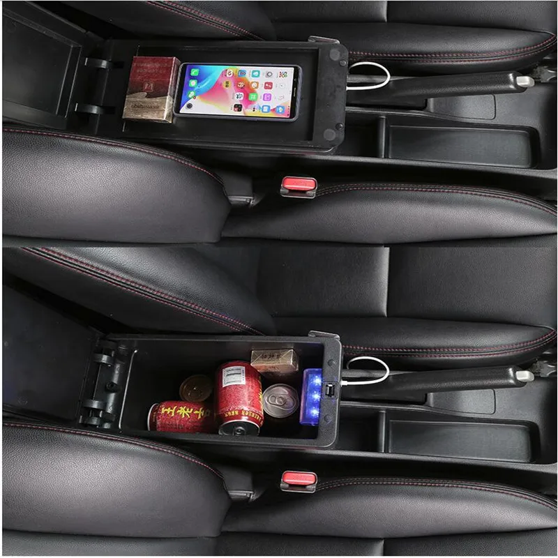 Для Suzuki SX4 подлокотник коробка центральный магазин содержимое коробка аксессуары с USB интерфейсом
