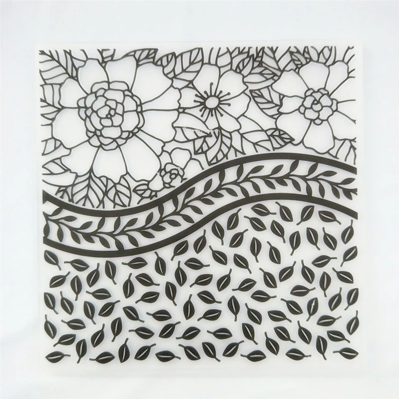 Flower Embossing Folder for Card Making Floral DIY Plastic Scrapbooking Photo Album Card Paper DIY Craft Decoration Template