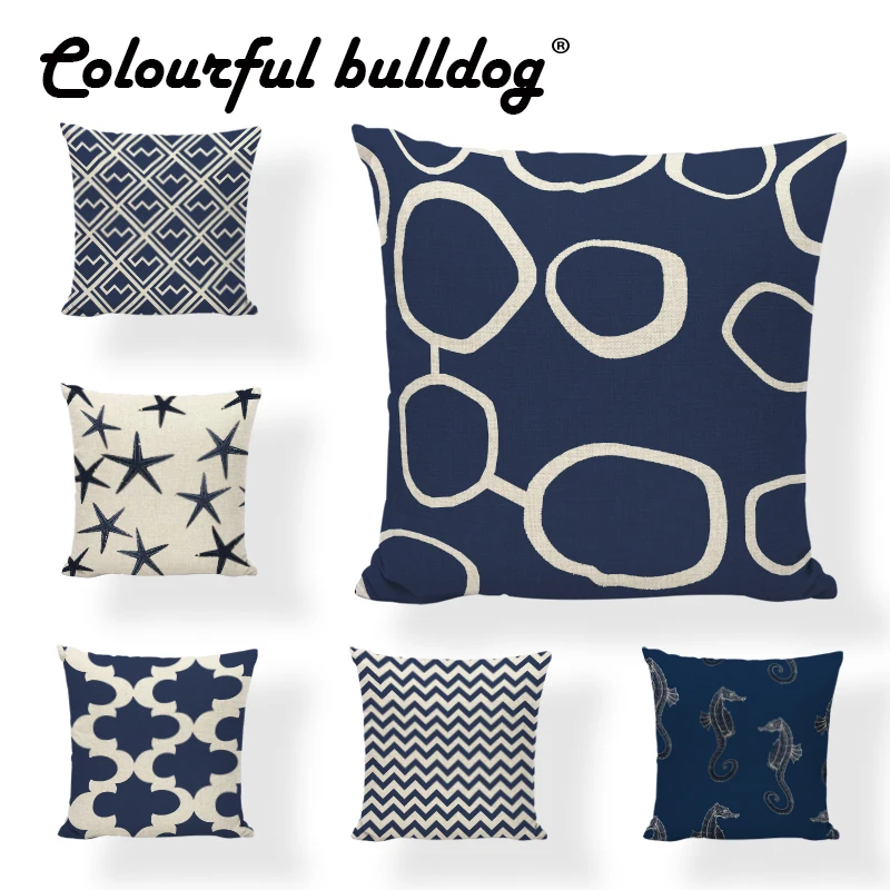الشمال المنزل مكتب تزيين أريكة سرير سيارة المخدة القطن 17*17 بوصة نجم البحر هامش وسادة غطاء الوسادة الأزياء الأزرق مرساة الشمال المنزل مكتب تزيين أريكة سرير سيارة المخدة القطن 17*17 بوصة نجم البحر هامش وسادة غطاء الوسادة الأزياء الأزرق مرساة