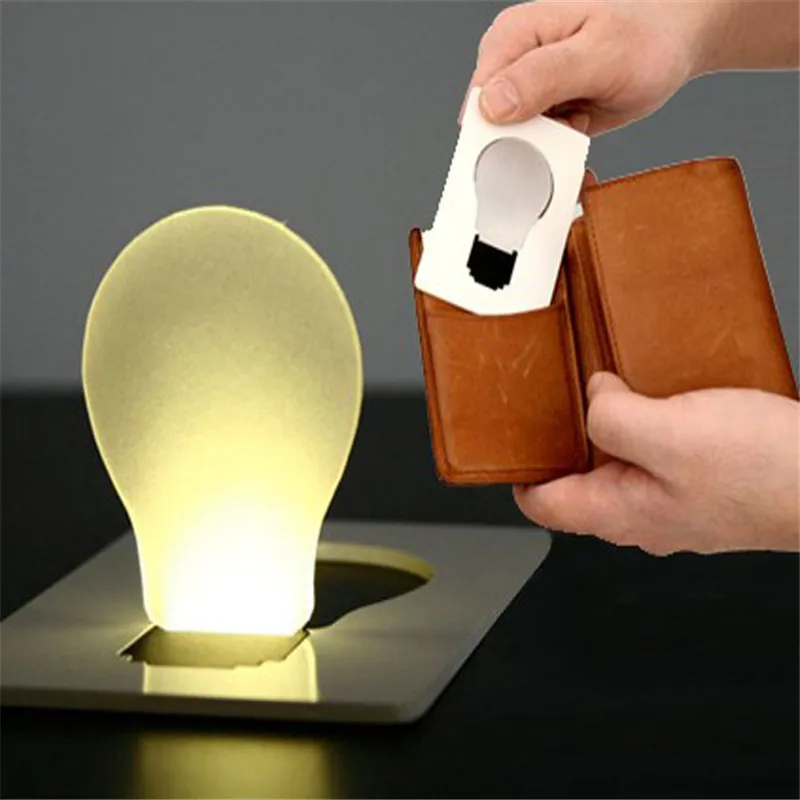 LED Card Light Small Fashion Portable Pocket LED Card Light Bulb Lamp