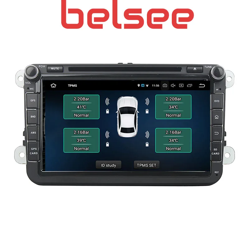 Belsee Android 8,0 радио головное устройство gps Восьмиядерный 4 Гб Nav для Volkswagen Polo Passat B5 B6 B7 Golf 5 6 CC для Skoda Seat