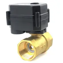 Новая одежда для маленькой девочки 2 способ " DN25 12 V/24VDC латунь нормально закрытый/положение отзывы моторизованный электрический шаровой кран