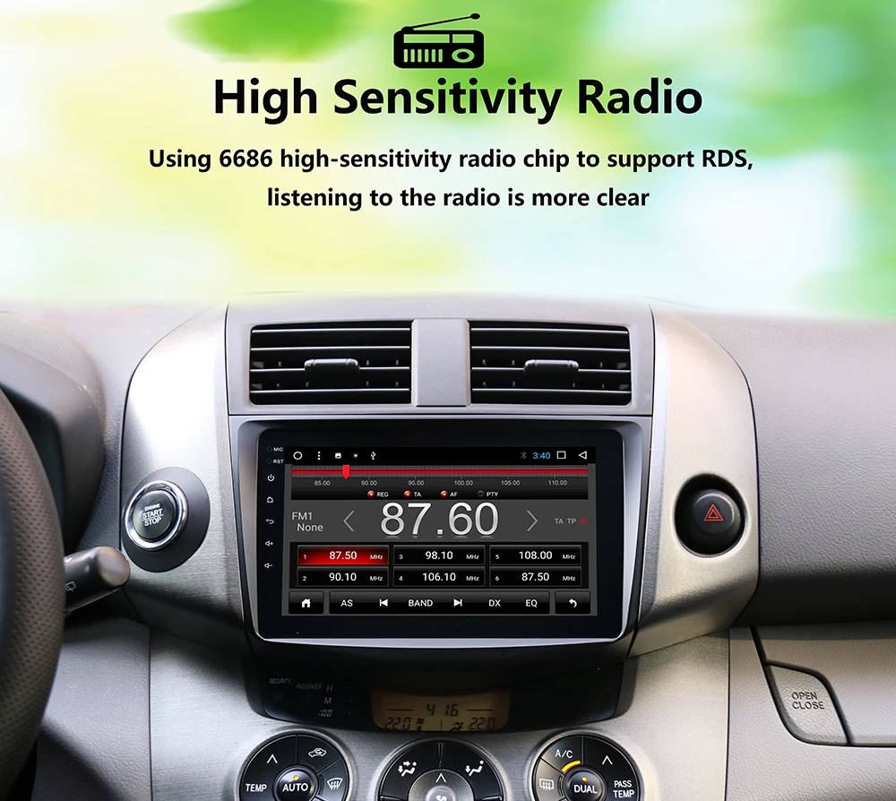 Discount 8 inch Android 7.1 Car Radio GPS for Toyota RAV4 2006-2012 Autoradio GPS 2din with Radio RDS BT Mirrior-Link Wifi 7