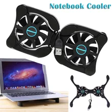 Laptop-Cooling-Pads Notebook Cooler Mini Octopus Double-Fans Foldable USB with for Inch