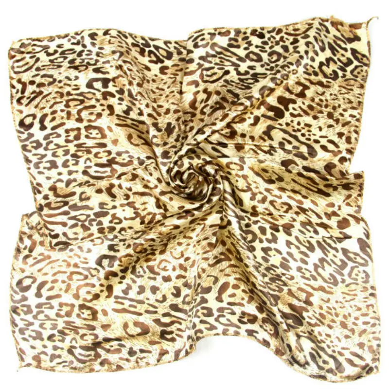 

Square 50cm Hair Tie Scarf For Elegant Business Party Women Neck Silk Satin Scarf Small Vintage Skinny Retro Scarf