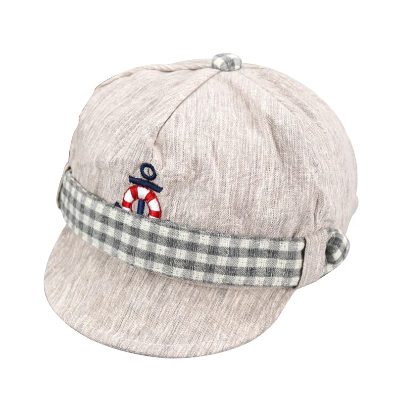 Seaman Baby Cap For Boys Girls Cotton Soft Infant Hat Solid Embroidery Baseball Cap Spring Autumn Baby Sun Cap Fashion New Style (8)