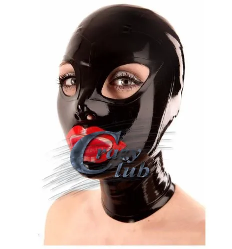 

Crazy club_Customized Latex Sexy Mask Hallween Party Latex Mask with Trims