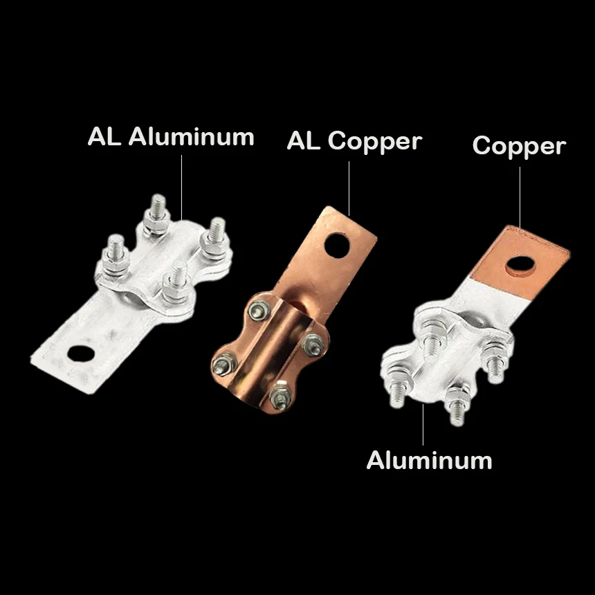 JTL 100A 200A 16-25mm2 25-35mm2 медь алюминий биметаллический болт отверстие трубы ремонт Соединительный разъем переход зажим Кабельный терминал