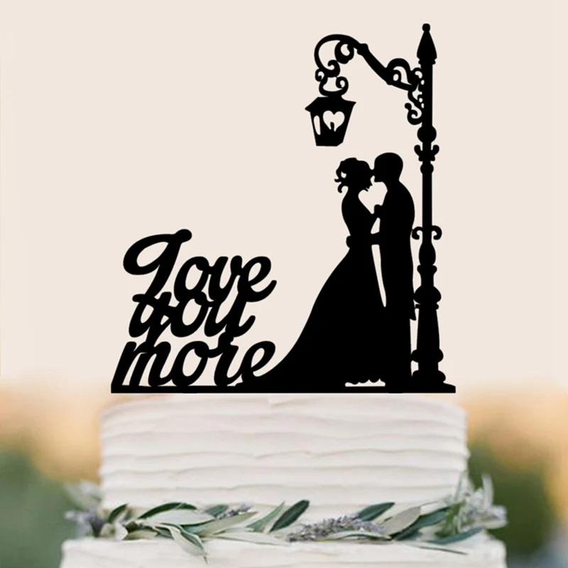 

Wedding Decoration Cake Topper Mr Mrs Acrylic Black Romantic Bride Groom For Wedding Mariage Party Favors