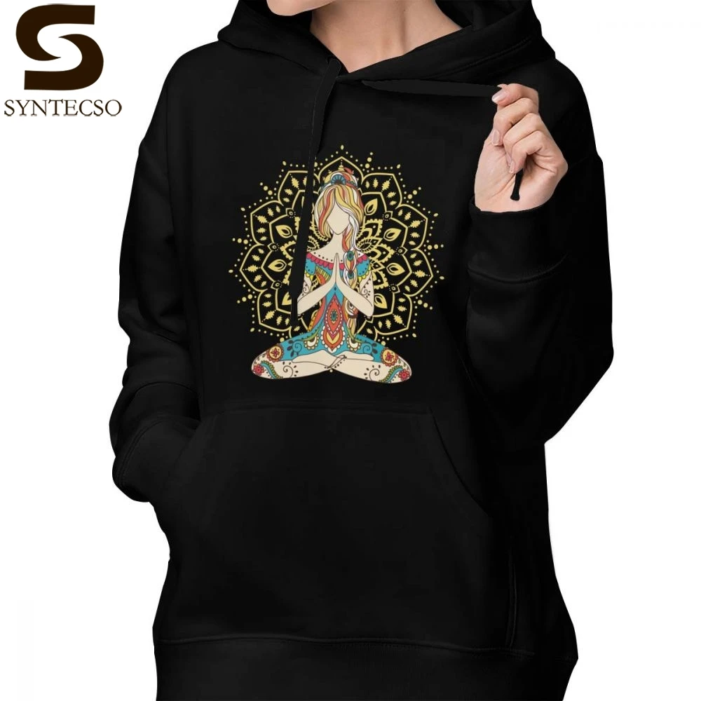 Hot Love Hoodie Om Chakras Mindfulness Meditation Zen Hoodies Blue