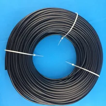 6 мм Внутренний/8,6 мм внешний диаметр, 100 м/рулон, черный кабель, сплошное боковое излучающее волокно освещение