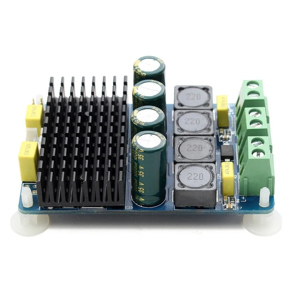 TDA7498 2 Channel 2x100W DC 8~32V Digital Stereo Power Amplifier Board 4/6/8 ohm Drop Shipping | Электроника