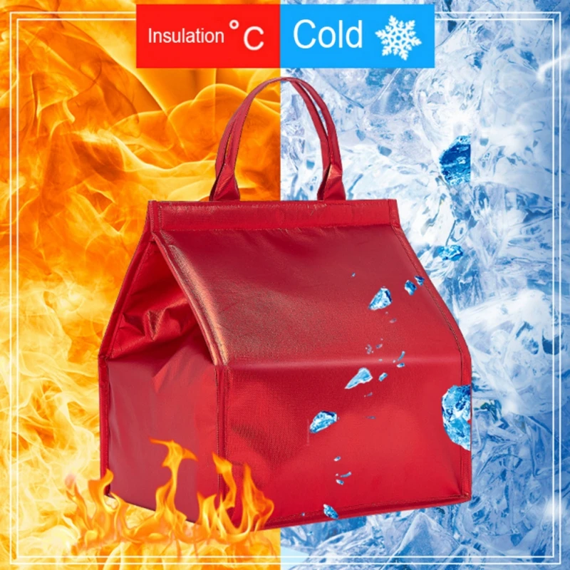 

Dropshipping Kitchen Picnic Insulated Cooler Bags Cake Pizza Lunch Picnic Box Insulated Cool Handbags Portable Insulation Pouch