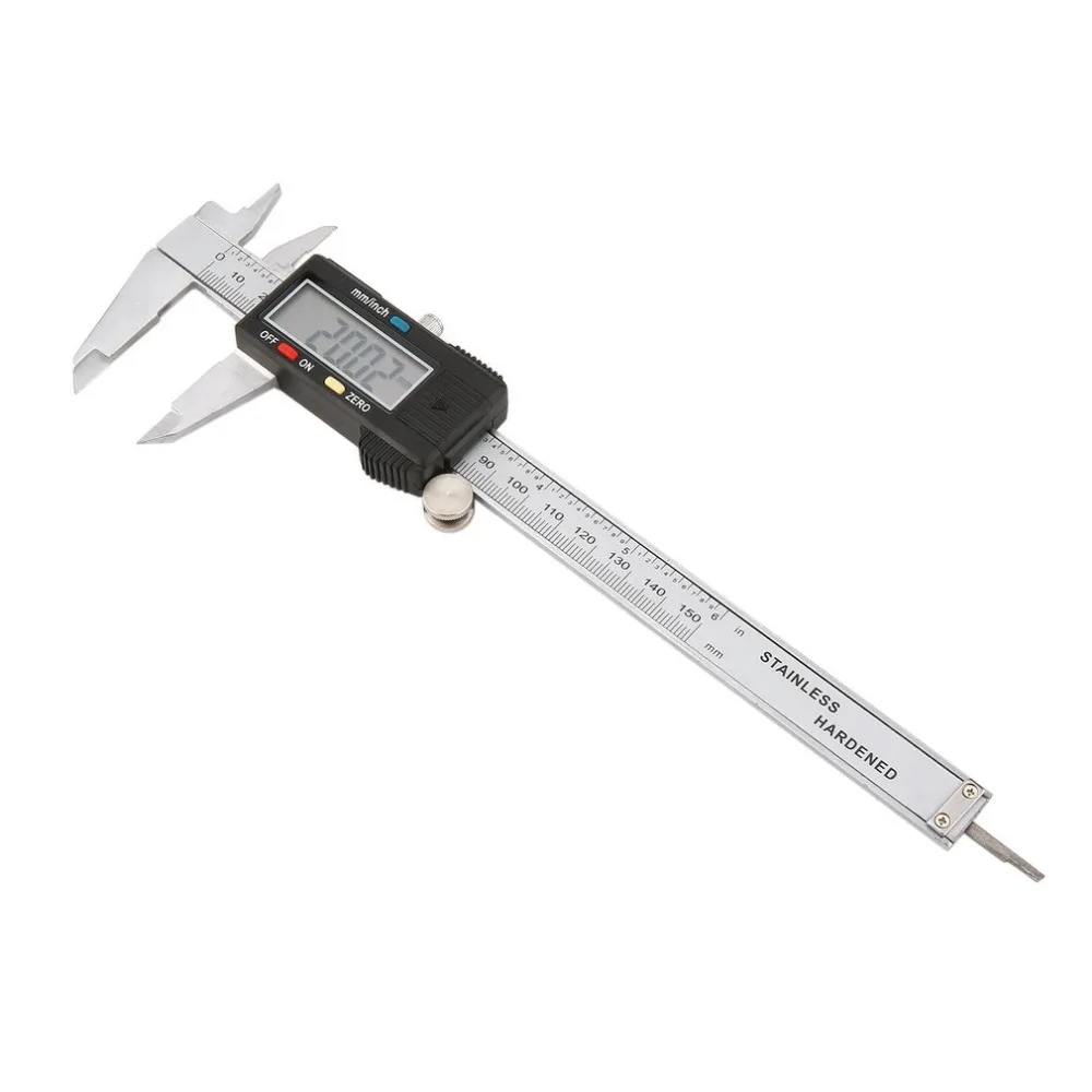 

150mm 15cm 6 Inch Professional Electronic Digital LCD Display Steel Vernier Caliper Gauge Micrometer Measuring Tool