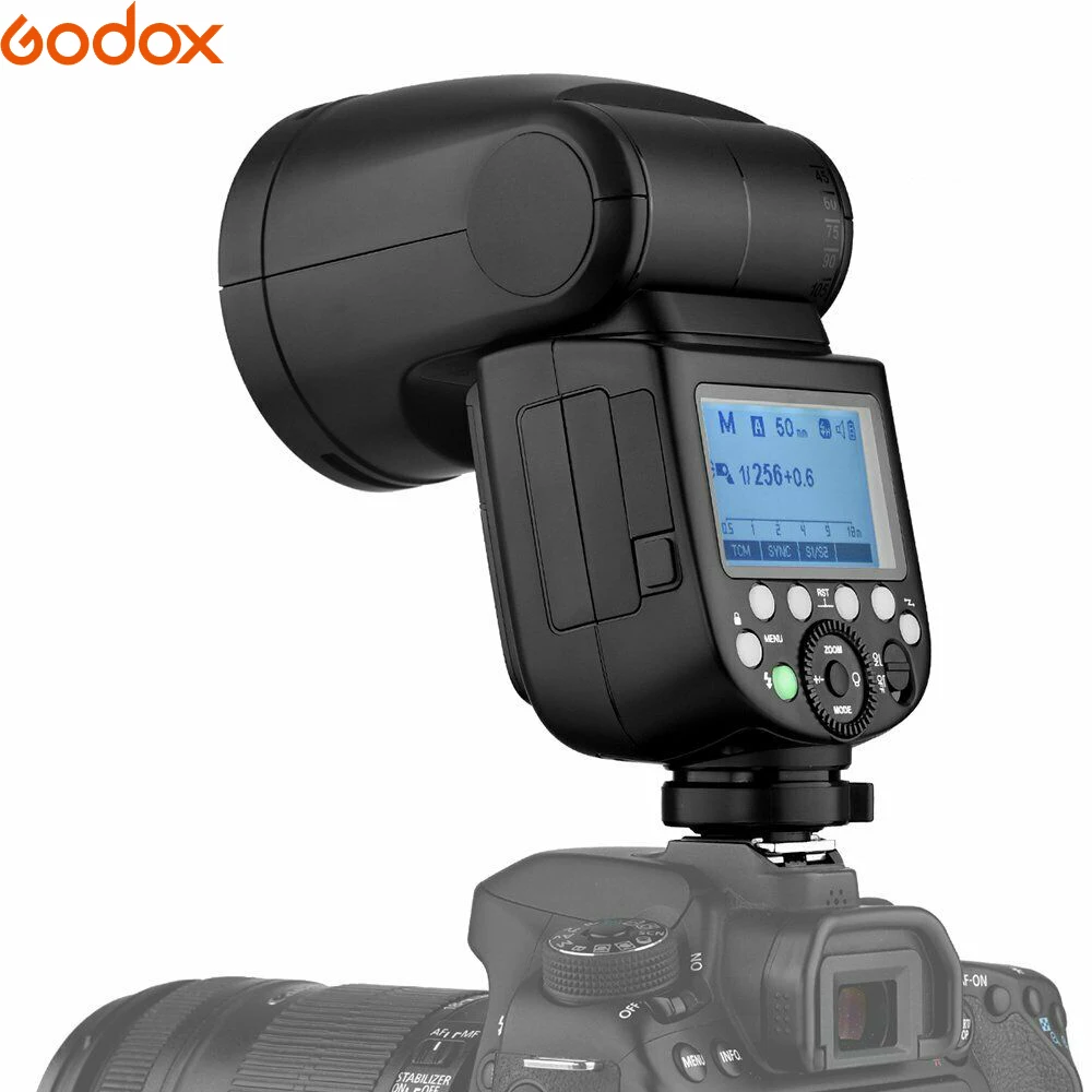 Godox V1 флэш-V1C V1N V1S V1F V1O ttl 1/8000s HSS Литиевая Батарея Вспышка Speedlite для цифровой зеркальной камеры Canon Nikon sony Fuji Olympus