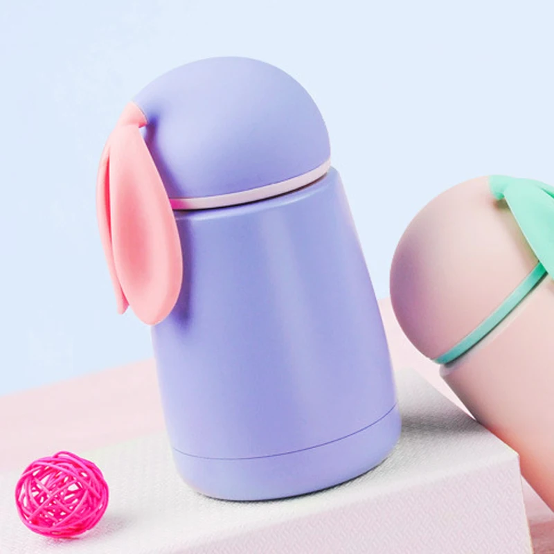 

Rabbit Thermo Cup Kid Thermos Bottle For Water Thermo Mug Kid Cute Thermal Vacuum Flask Child Tumbler Thermocup Stainless Steel
