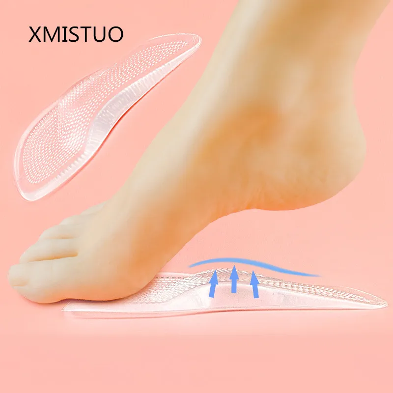 XMISTUO Silicone Gel High Heels Arch Support Shoe Inserts Pad