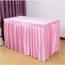 Горячая Распродажа! 5 шт. розовый бархатистый материал; юбка для стола для офисная конференция стол плинтус Marious много размеров