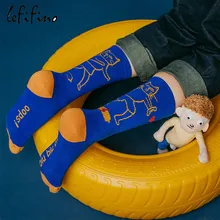 Для женщин Happy Новинка Cat носки смешные Цвета творческого ума креативные носки хлопковые модные Повседневное курица лисы животных мультфильм носки Ne79330