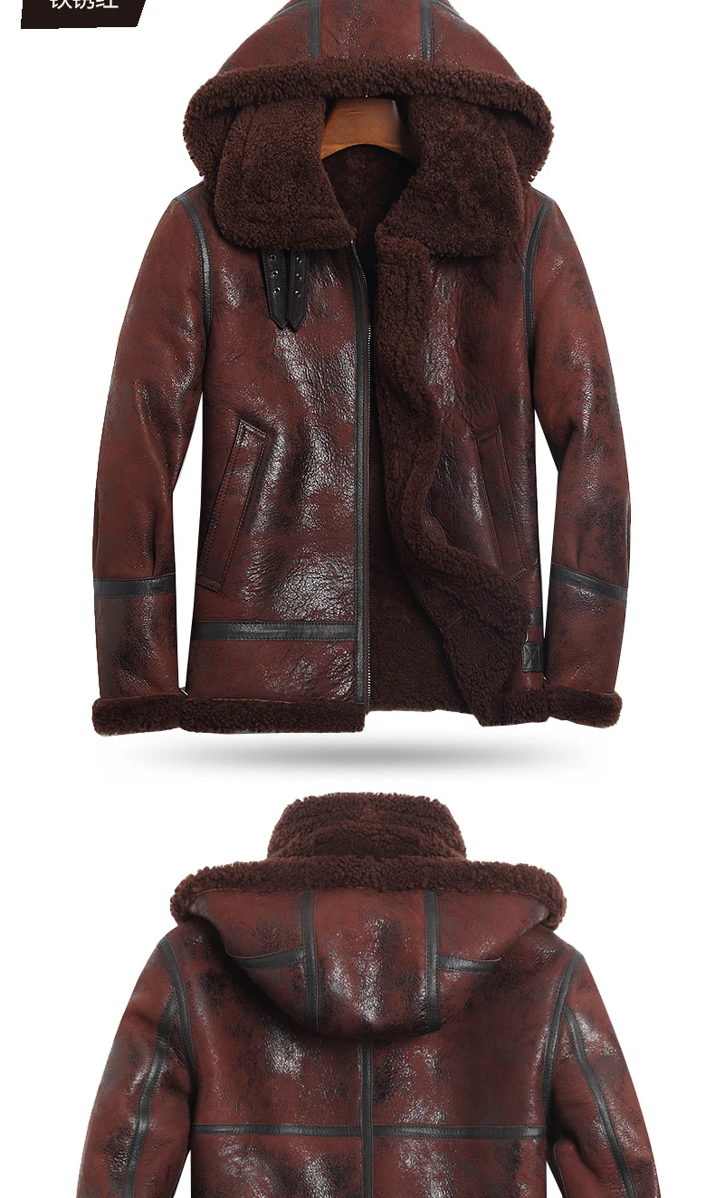 AYUNSUE, натуральная кожа, куртка для мужчин, зимняя, австралийский ...