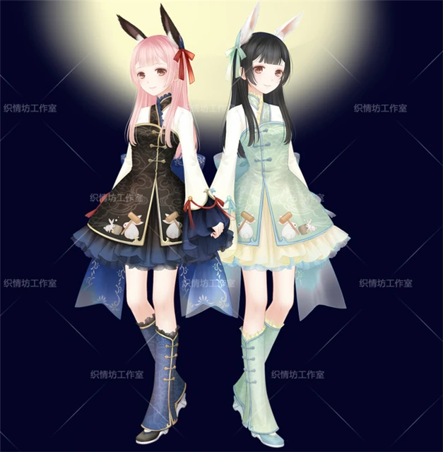 miracle nikki bunny girl cosplay costume halloween anime dress free