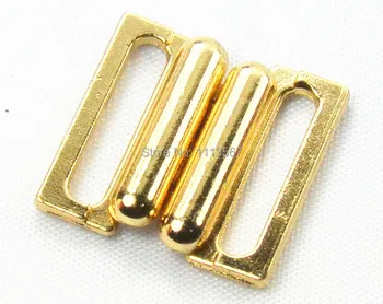

100pieces Craft Gold ToneMetal Waist Extender Hooks & Eyes Clasps Sewing On Garment Button for Clothes Hooks 18mm K118