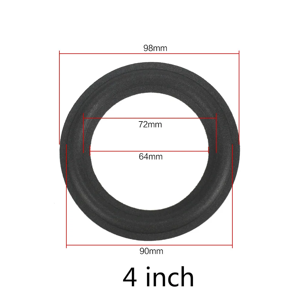 GHXAMP Speaker Foam Repair 1 2.5 3.5 4 6.5 INCH Suspension Surround Folding Ring Full Range Woofer Speaker Replacement 2PCS 5