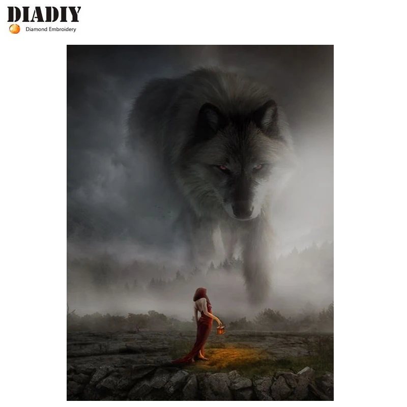 Набор для алмазной вышивки волк DIADIY 3D картина из квадратных страз 5D сделай сам