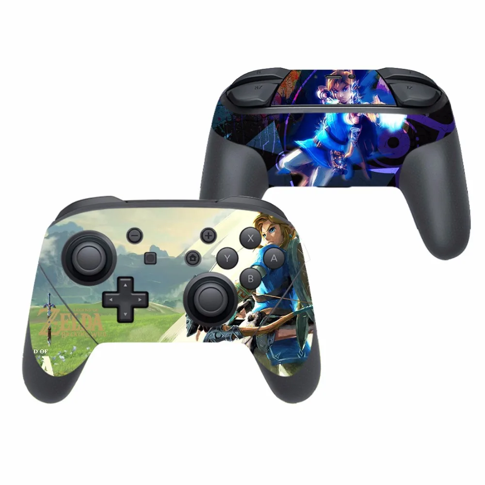 Легенда о Зельде дикого дыхания Виниловая наклейка для Nintendo Switch Pro контроллер