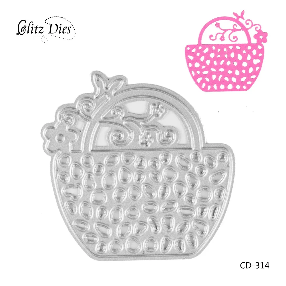 

Flower Basket Design Cutting Dies for DIY Scrapbooking Birthday Photo Album Decorative Embossing DIY Paper Cards