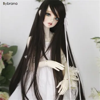 

Bybrana doll accessories 1/3 1/4 Bjd wig doll hair wig long straight oblique bangs woman girl female retro high temperature