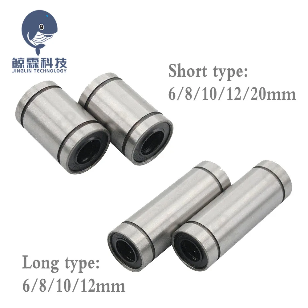 

2PCS LM8UU LM10UU LM6UU LM12UU Linear Bushing 8mm CNC Linear Bearings 8mm for Rods Liner Rail Linear Shaft parts.