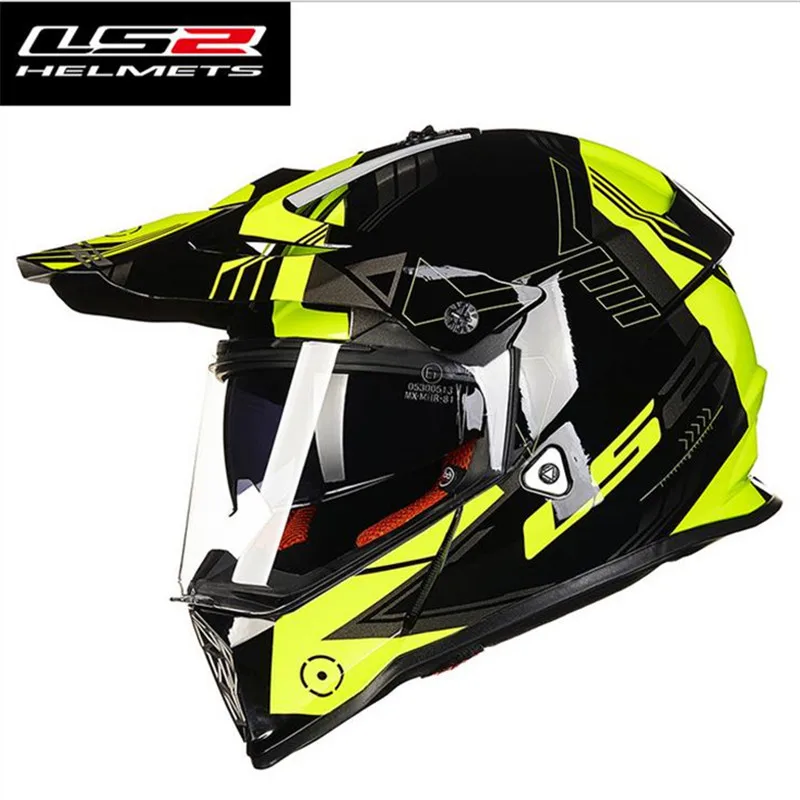 Professional LS2 double Lens MTB helmet Motorcycle Rally Helmet