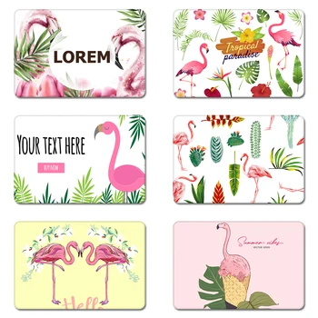 

Tropical Flamingos Green Leaves Cool Designs Nature Rubber Table Mouse Pad Laptop Computer Enclosure Mousepad Mat