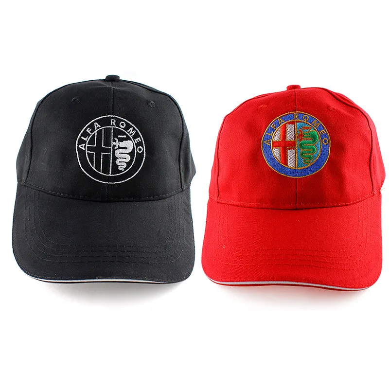 

1pcs for alfa romeo 3D Hat Cap Car Sline Logo Moto Racing Baseball Cap Adjustable Casual Hat 159 147 156 giulietta 147 159