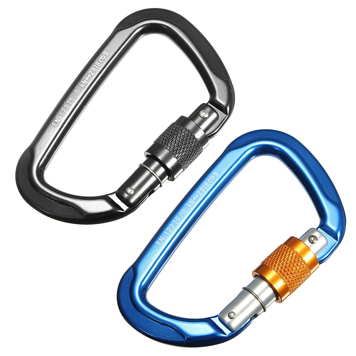 Outdoor 26KN Rappelling Exploring Rock Climbing Aluminium alloy