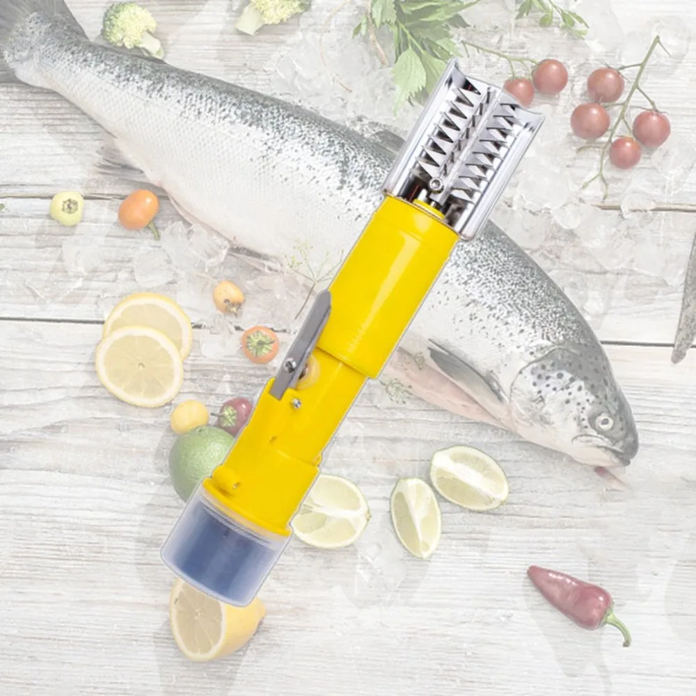 

Big Scales Type Electric Fish Scaler Waterproof Scraper Powerful Cleaner Knife Clean Fish Scales Remover With Plug