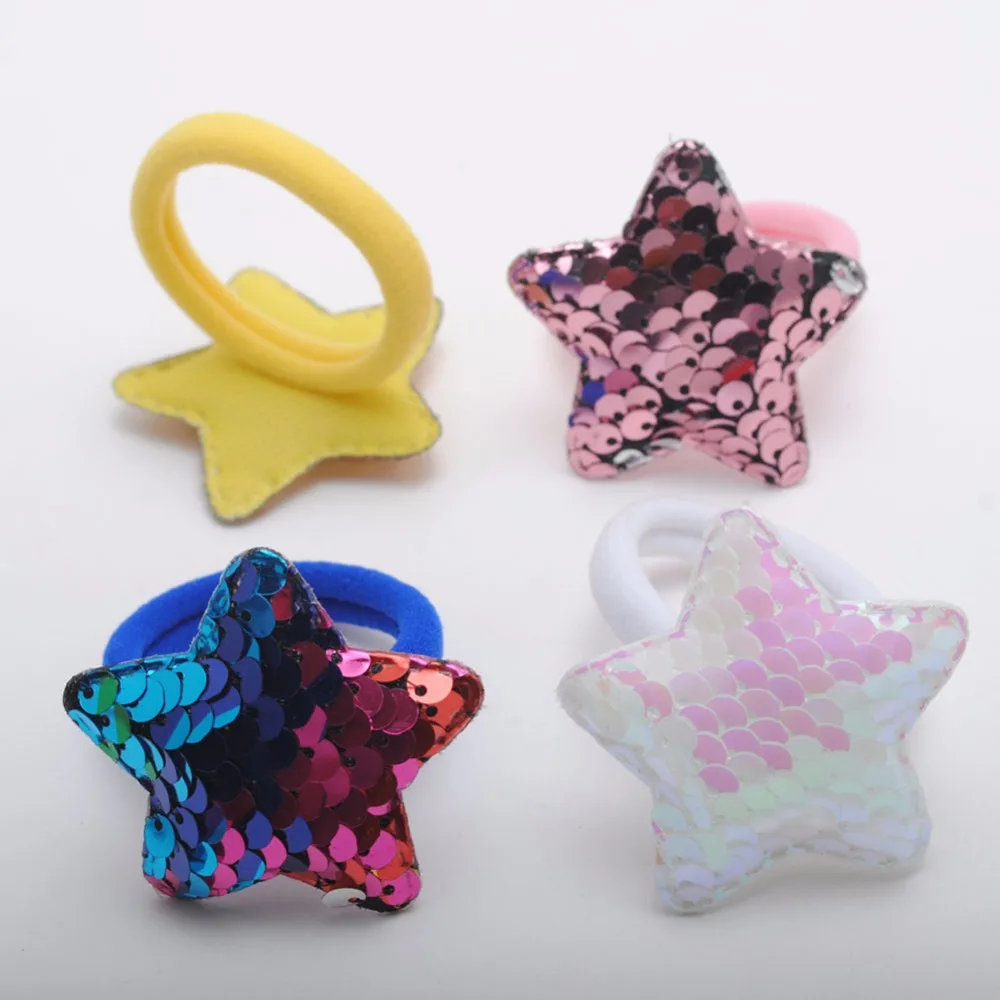 

2Pcs Korea New Star Girls Elastic Hair Bands Hair Gum Good Gift For Children High Quality Kids Hair Accessories
